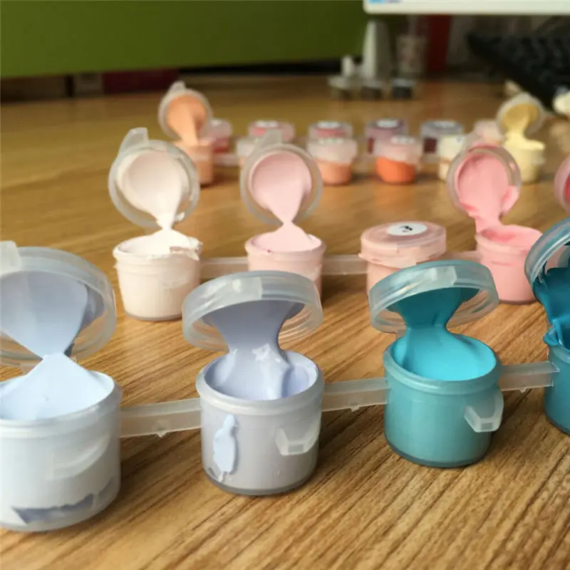 Европейский пейзаж Безрамные Картины DIY живопись по номерам настенная