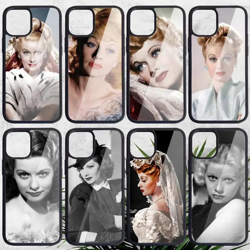 

Lucille Ball famous actor Phone Case PC for iPhone 11 12 pro XS MAX 8 7 6 6S Plus X 5S SE 2020 XR