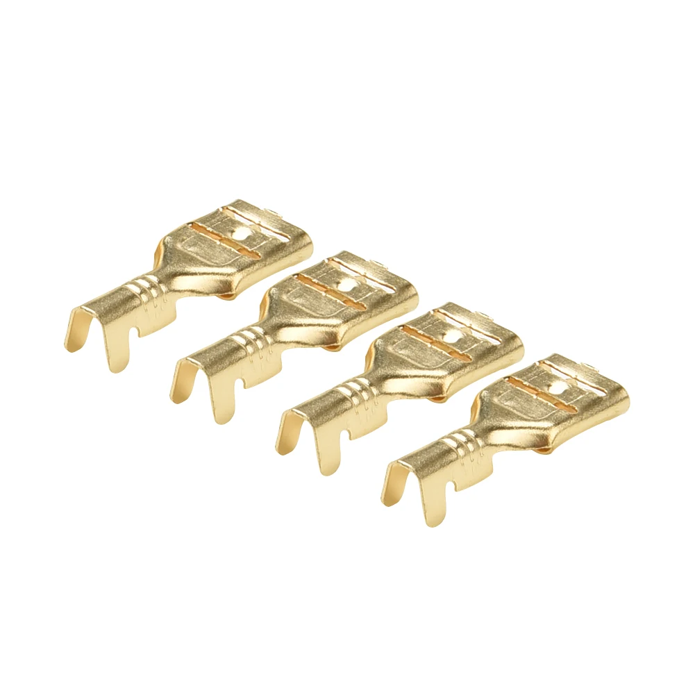 

200Pcs 6.3mm Insulated Female Spade Crimps Connectors Electricals Terminal