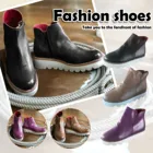 Ботинки женские из искусственной кожи, на молнии, Нескользящие и ветрозащитные, для зимы и осени, 2021