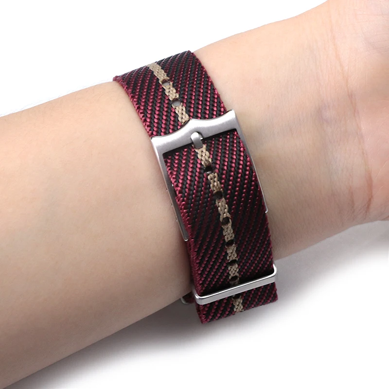 

Nylon Watch Band Stripe Canvas Universal Watch Strap for Sea Master 300 Bond Calibre Bracelet 20mm Zulu Nato 007 Watch Parts