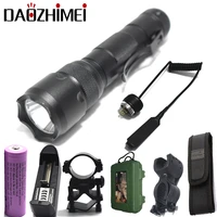 super bright led flashlight xml t6 xpe whitegreenred 1 modes waterproof lighting 18650 torch camping hunting for night riding