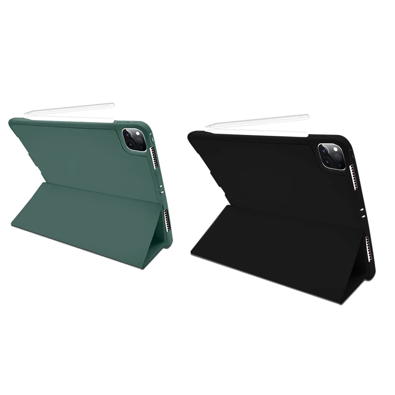 Защитный чехол из ТПУ для iPad Pro 11 2020 дюйма магнитный плоский кожаный с отсеком