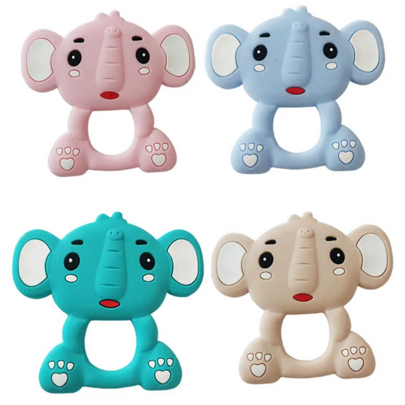 Mordedor de silicona con forma de Animal para beb&eacute;, juguete sensorial de lactancia para reci&eacute;n nacido, juguete de dentici&oacute;n, regalo para reci&eacute;n nacido-5