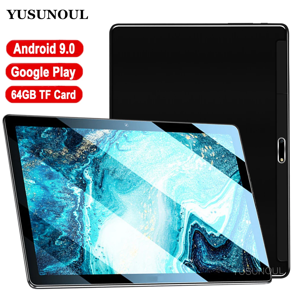 

Планшет на ОС Android 9,0, 10 дюймов, ОС Android, 64 Гб, поддержка Wi-Fi, Bluetooth, GPS, IPS