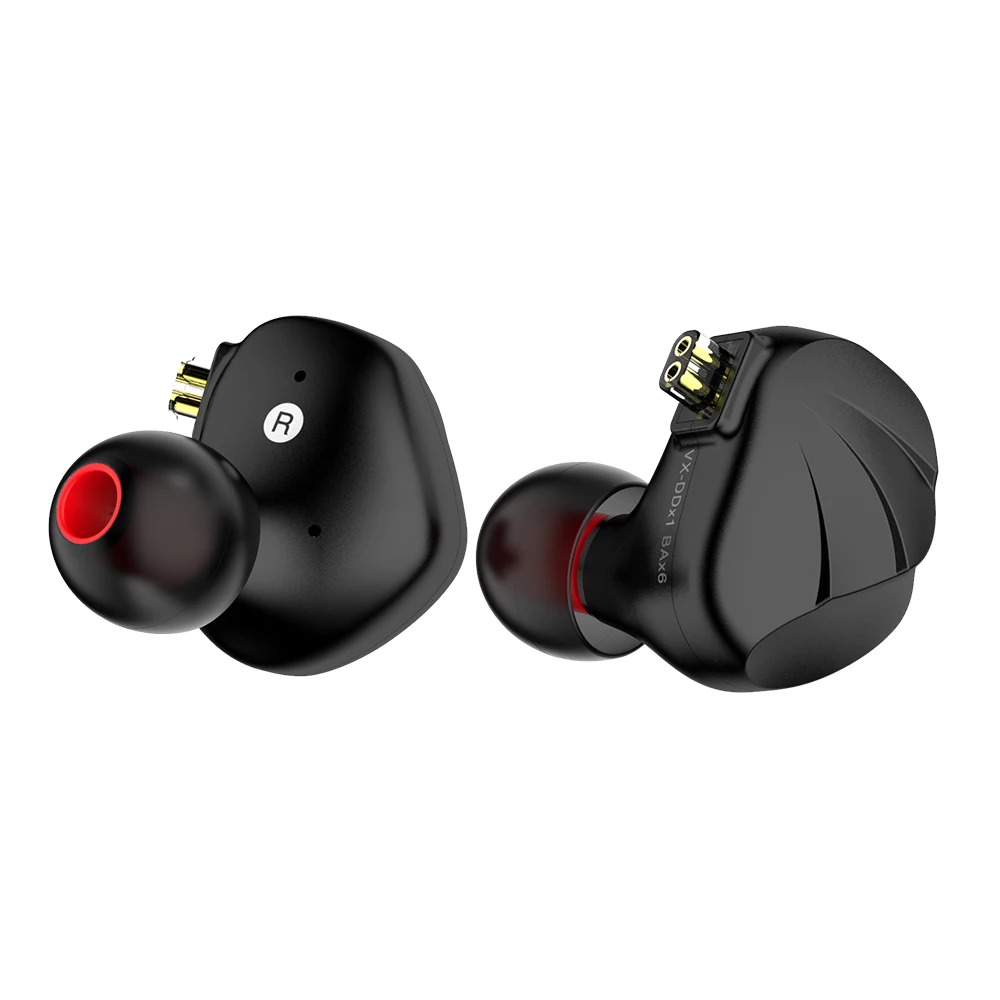Гибридные наушники-вкладыши TRN VX 6BA + 1DD Hi-Fi DJ монитор наушники для бега с разъемом