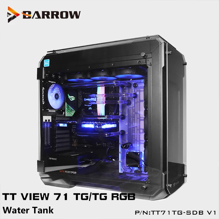 Barrow LRC 2 0 плата водяного охлаждения для Tt View 71 TG чехол компьютера акриловая