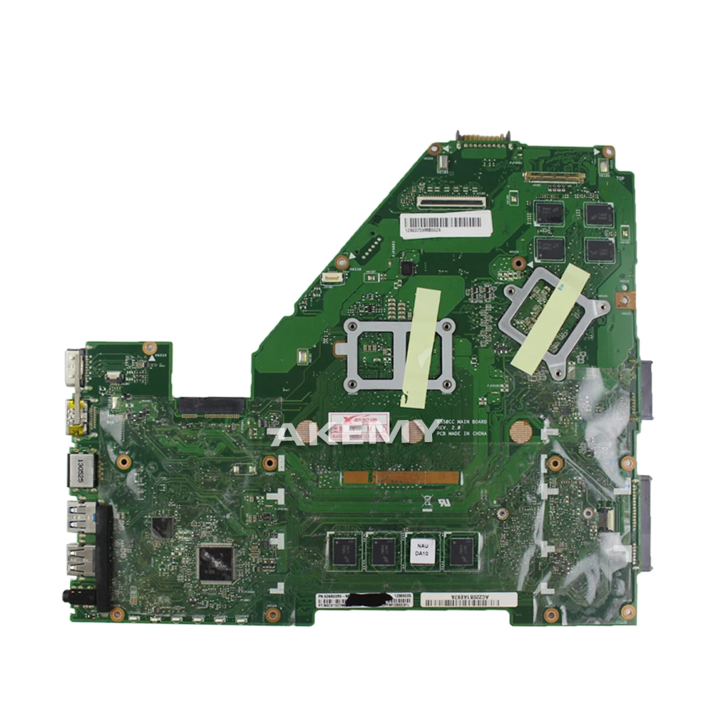 X550CC материнская плата i3 4GB для For Asus X552C R510C Y582C ноутбука Тест ОК|motherboard for asus|laptop