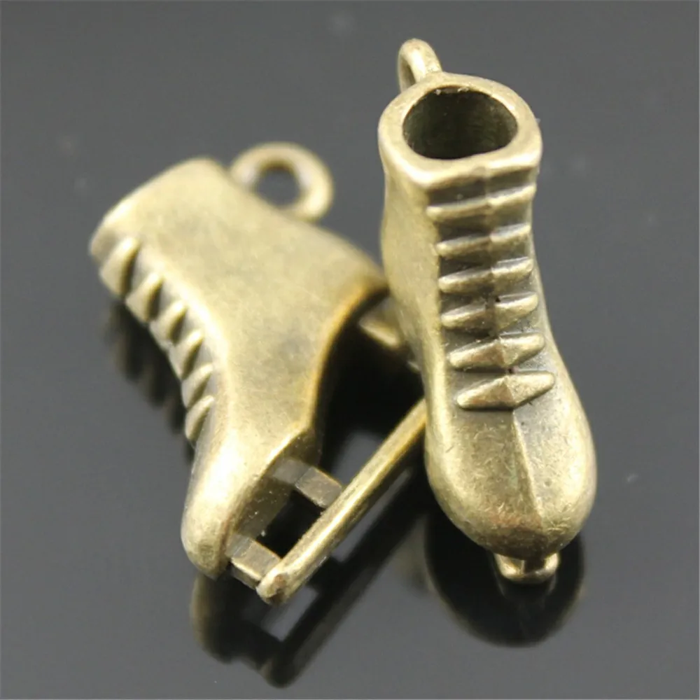 6 шт. 3 вида цветов античная бронза античное серебро золото 3D Подвески для обуви