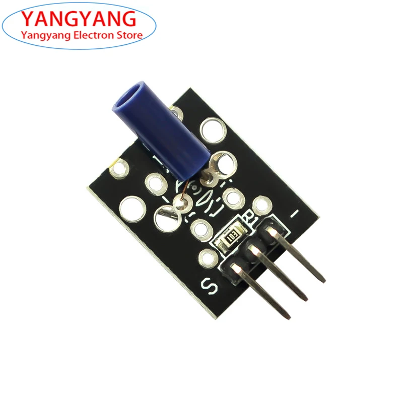 

1pcs New KY-002 SW-18015P Shock Vibration Switch Sensor Module 3pin 3.3V ~ 5V Alarm Circuit Board