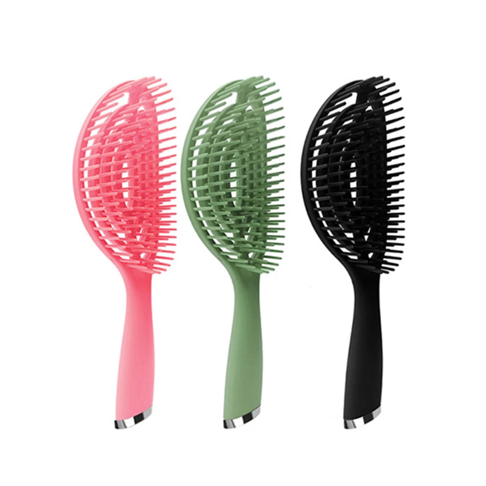 

Hair Large Curved Comb Anti-Static Scalp Massage Wet Dry Professional Hollow Hairdressing Mosquito Coil Styling Tools