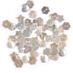 50Pcs 2 Holes Color Mother Of Pearl Round Shell Buttons Sewing Accessories DIY Kid Apparel Supplies  in Pakistan