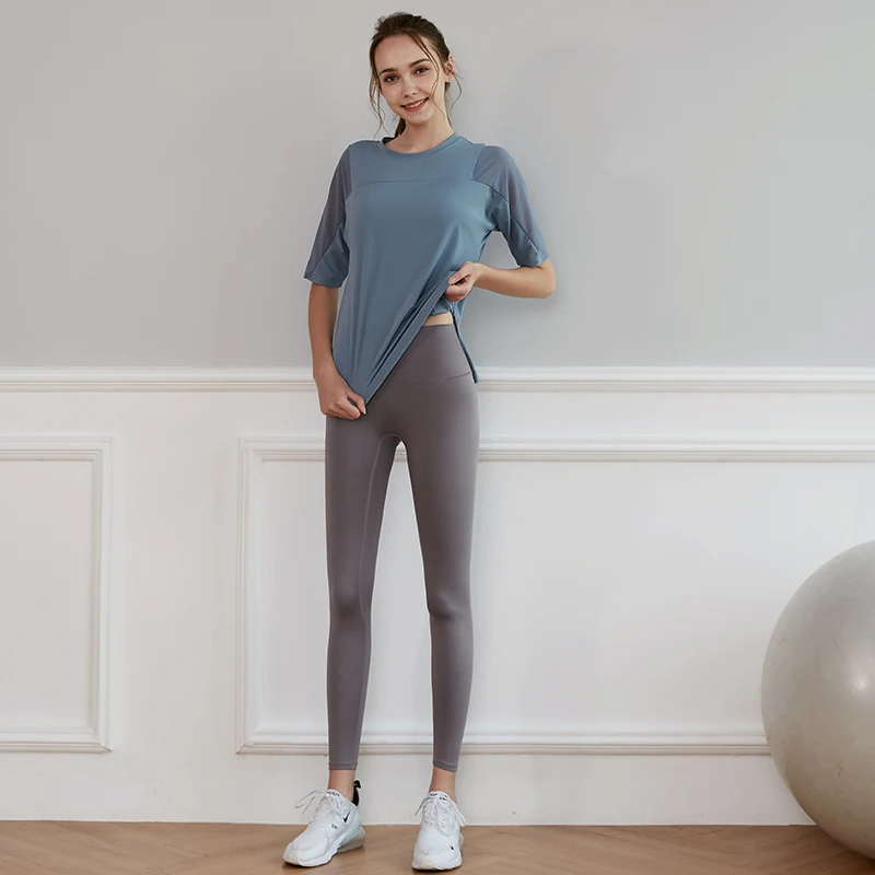 

New Women Summer Running Sports Suit Yoga Set Gym Clothing Workout Outfit 2pcs/set Quick Dry Fitness Training Jogging Sportswear