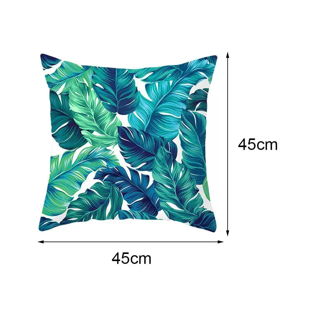

45 * 45cm Lake Blue Teal Geometric Pillow Cover Sofa Bed Cushion Cushion For Home Pillow Decoration Car Pillow Case Cover J7T8