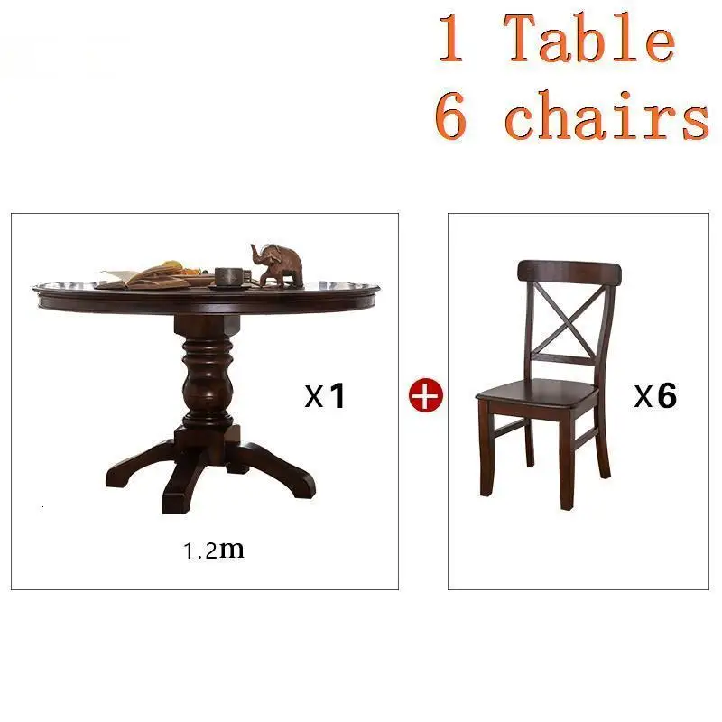 Juego De Comedor Dinning Meja Makan Comedores Mueble Set Tafel потертый шик деревянный круглый стол Меса стол
