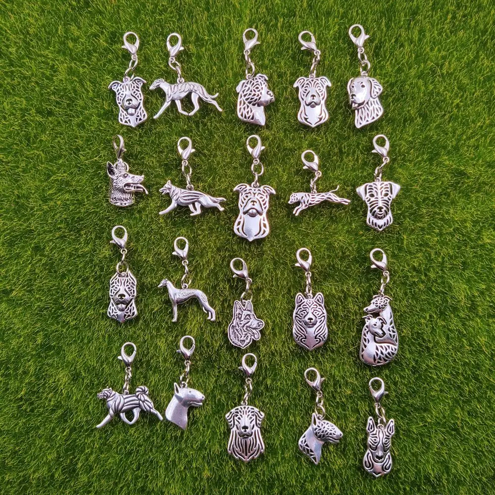 Брелок для ключей с золотистым ретривером Питбулем терьером немецкой овчиной