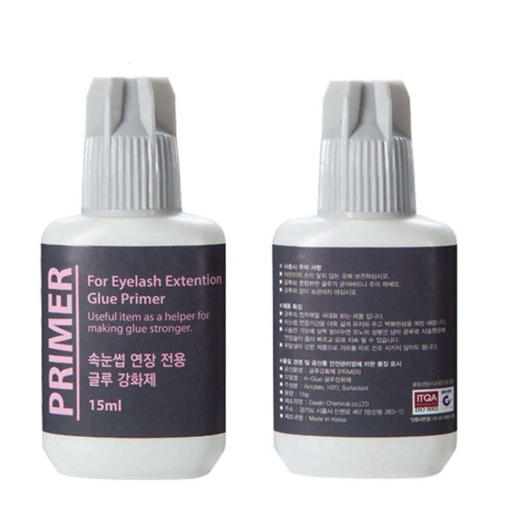 Клей для наращивания ресниц корейский прозрачный клей прочный праймер корней