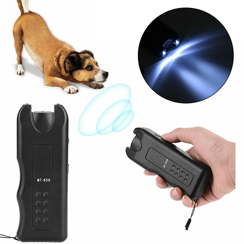Портативный Ультразвуковой Отпугиватель собак с инфракрасным лазером