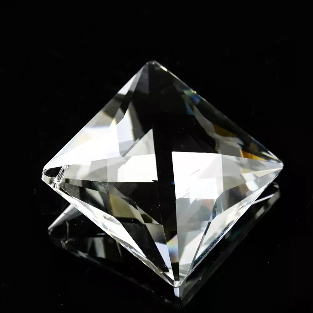 2PCS 70mm Diagonal Square Crystal Prisms Chandelier Parts Suncatcher Rainbow Maker Hanging Ornament Pendants Home Wedding Decor | Лампы и
