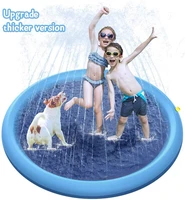 splash sprinkler pad for kids pets thickened non slip folding lawn cat dog bath tub swimming pool water sprinkler splash pad toy