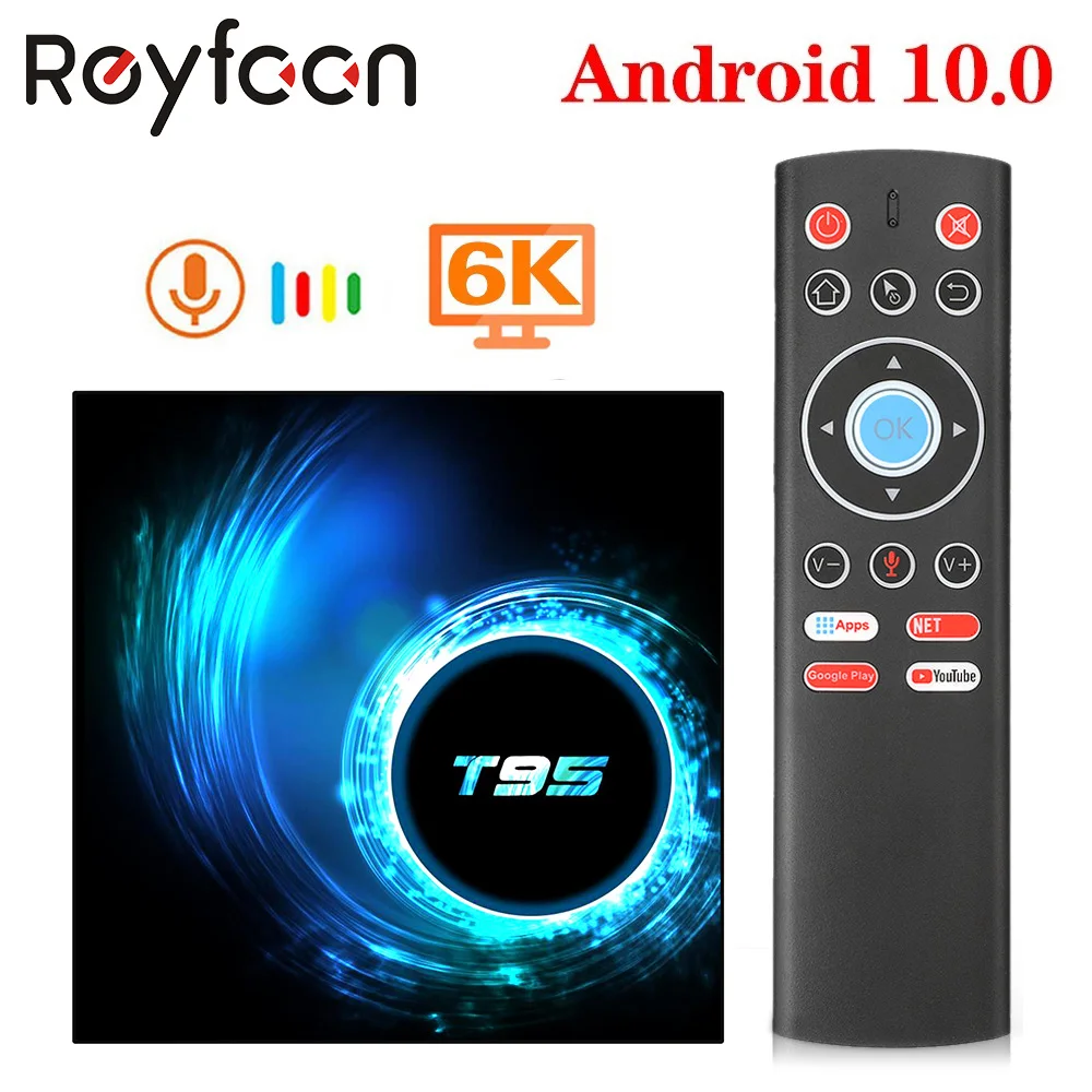 

Android 10.0 TV Box T95 4G 64GB Allwinner H616 Quad Core 6K H.265 USB2.0 2.4GHz Wifi Support Google Player Youtube Media player