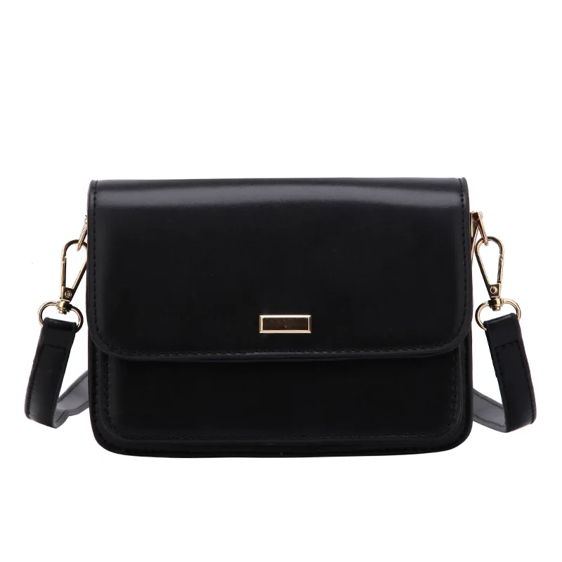 

Fashion Woman Shoulder Bag PU Leather Youth Ladies Small Square Bag light Wild Simple Female Daily Messenger Bag sac a main