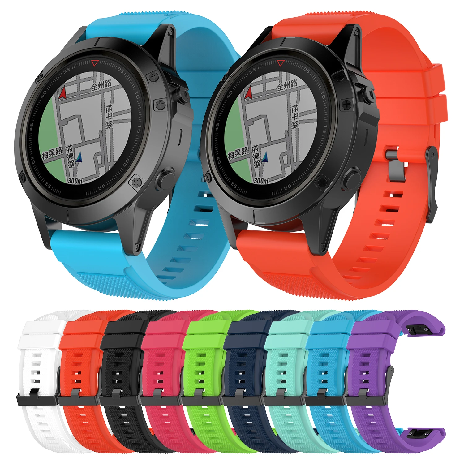 Новинка подходит для Garmin Fenix 6X/fenix5X/fenix3 HR/D2 силиконовый ремешок MK1 спускового