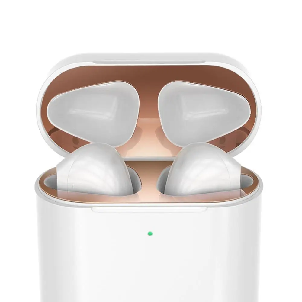 Металлическая Пылезащитная наклейка для Apple AirPods 1 2 чехол аксессуары
