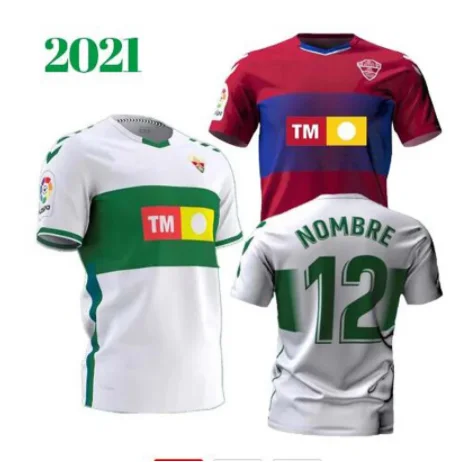 

The latest home and away ELCHE CF SOCCER Albacete 2019 2020 #9 Qasmi #7 Nino Sanchez Milla football shirt