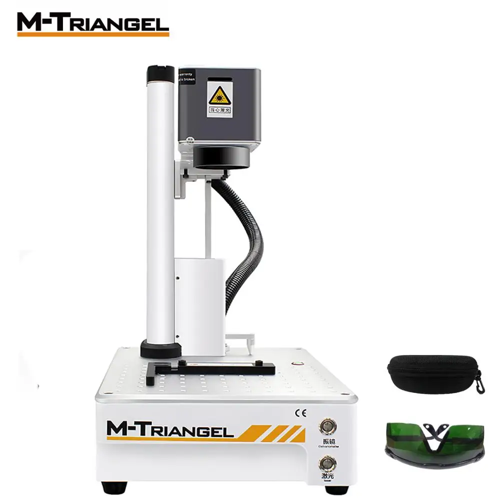 Mgone 110V US Plug M-Triangel 20 Вт волоконный портативный лазерный гравер маршрутизатор лазерный режущий принтер многофункциональный ЧПУ DIY для ЖК-сепаратора машины - Цвет: Mgone 110V US Plug
