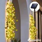 Уличная садовая гирлянда на солнечной батарее, нарусветильник Водонепроницаемая светодиодная лента для украшения на Рождество, свадьбу, праздник