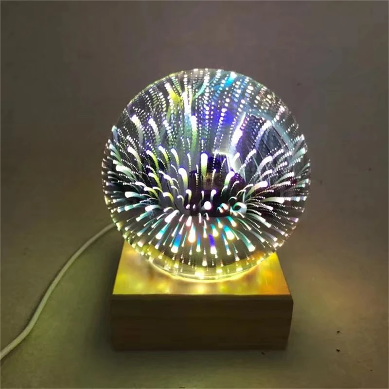 Novelty 3d Light Magic Projector Ball Usb Power Atmosphere Sky Night For Birthday Party Gift Glass Cover Led | Лампы и освещение
