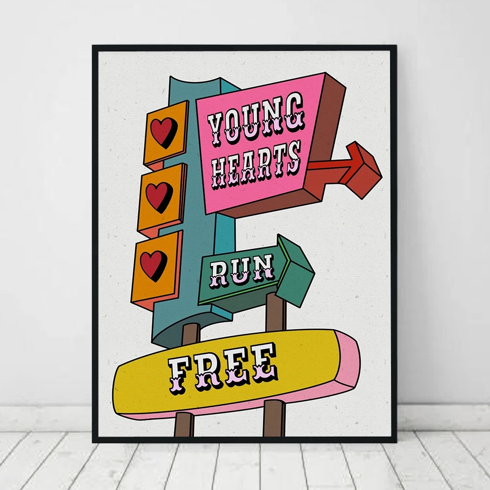 Постеры и принты в скандинавском стиле ретро смешные настенные картины на холсте