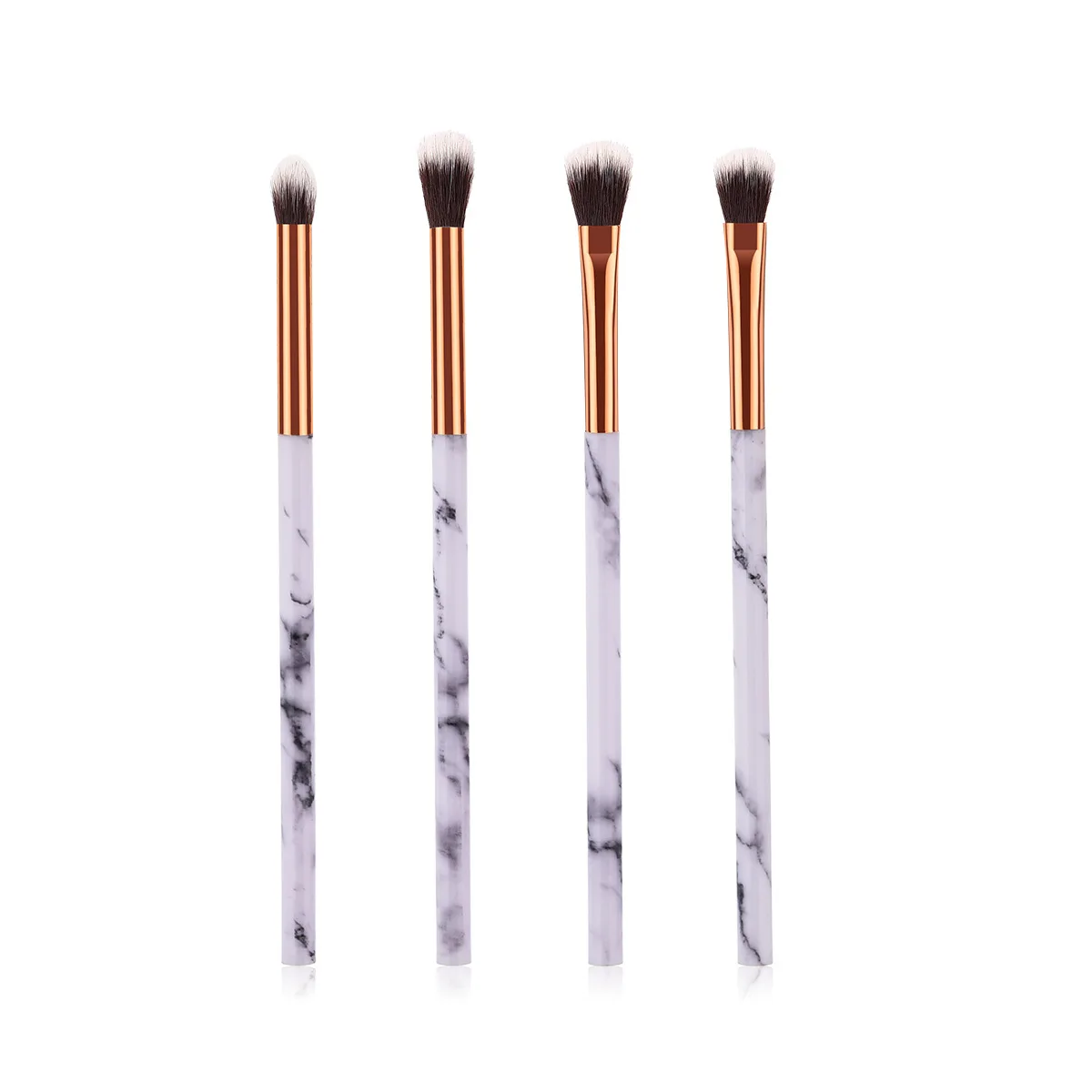 1/4 PCS Professional Makeup Brushes Set Marble Foundation Powder Blush Contour Concealer Blending Cosmetics Tool Kit | Красота и