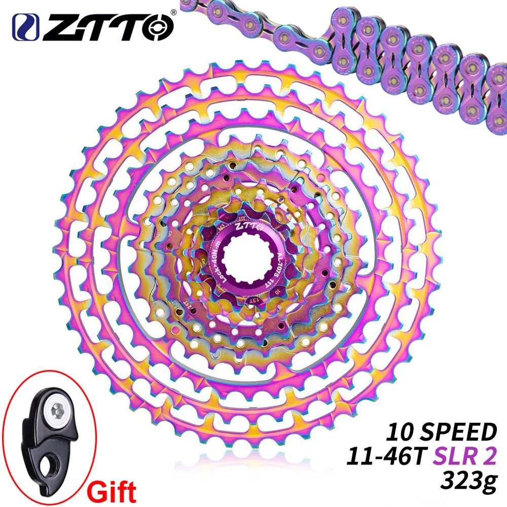Кассета велосипедная ZTTO MTB 10 скоростей 11 46T широкое соотношение Ультралегкая