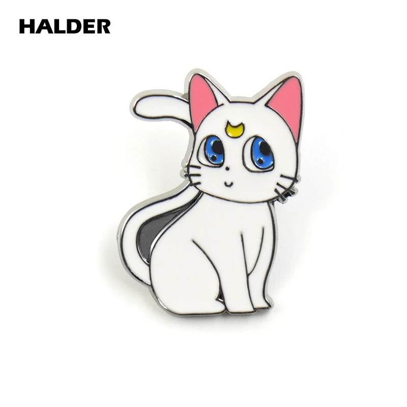 BR0044 halder симпатичный Солдат Сейлор Мун Цукино Усаги Кошка Броши Булавки на лацкан рюкзак сумки одежда приспособление для бейджа ювелирные изделия