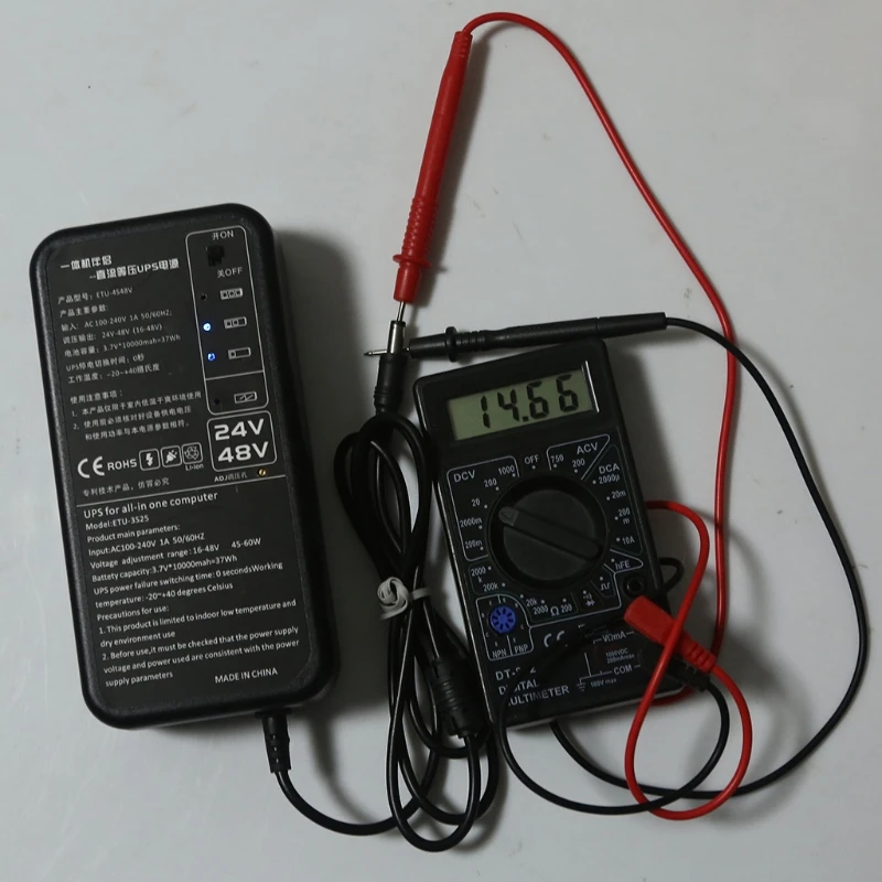 10000mAh 5 5x2 5mm DC 20V 24V 36V 48V Регулируемый UPS источник питания для всех в одном ПК Polycom