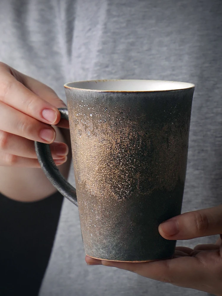 Черная Роскошная кружка с животными керамический чай подарки для путешествий