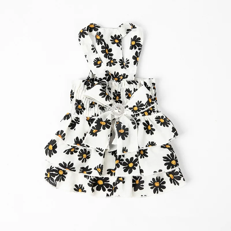 Одежда для кошек и собак летнее платье собаки одежда чихуахуа юбка симпатичные