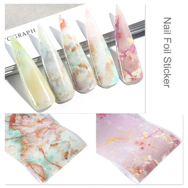 10 рулонов/упаковка Голографическая фольга для ногтей | Красота и здоровье