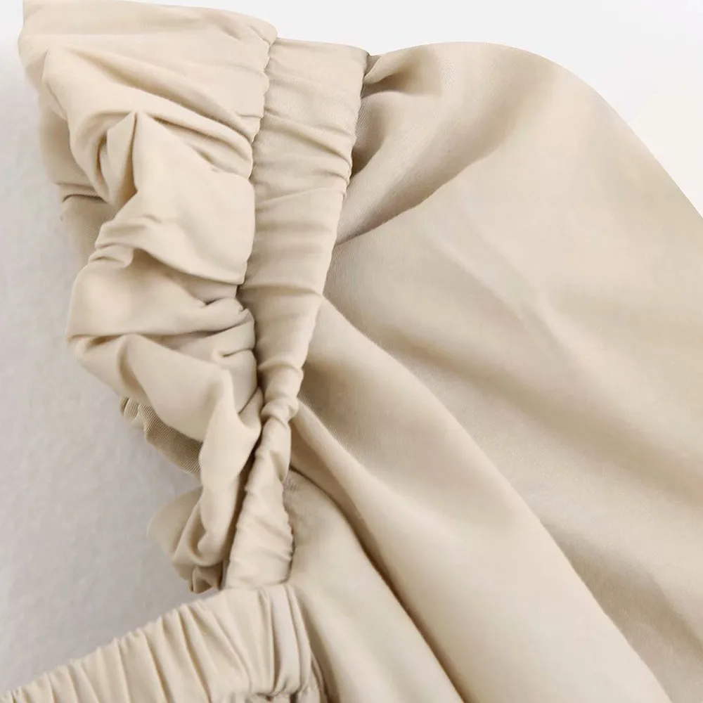 Fashion Square Collar Long Sleeve Sexy Short Shirts 2019 Vintage Stylish Solid Elastic Cuff Crop Tops Women Blouses Blusas Mujer |