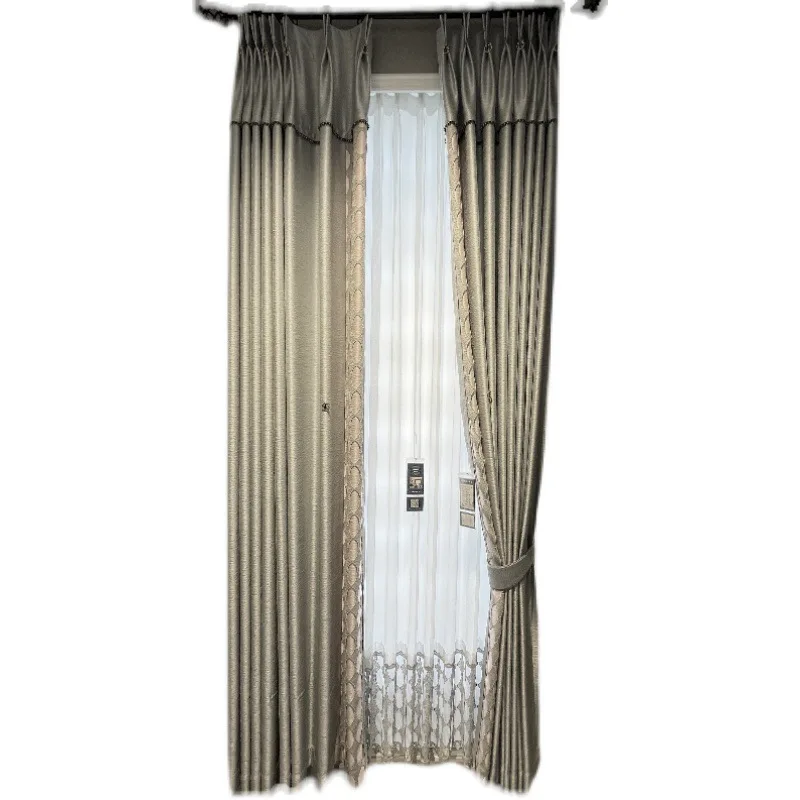 Новинка французская роскошная кружевная полая вышивка затемняющие шторы для