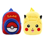 Японское аниме TAKARA TOMY, плюшевый рюкзак с покемоном, Пикачу, мультяшная фигурка, узор, Детская вместительная школьная сумка, детские игрушки, подарок