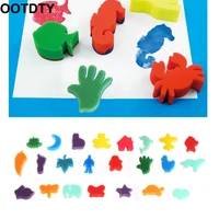 24pcs sponge set children kids art craft painting diy toy home education school