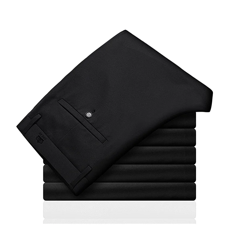 

Langfeng men's 2021 spring new suit pants men's knitted four side elastic casual pants men's business trousers