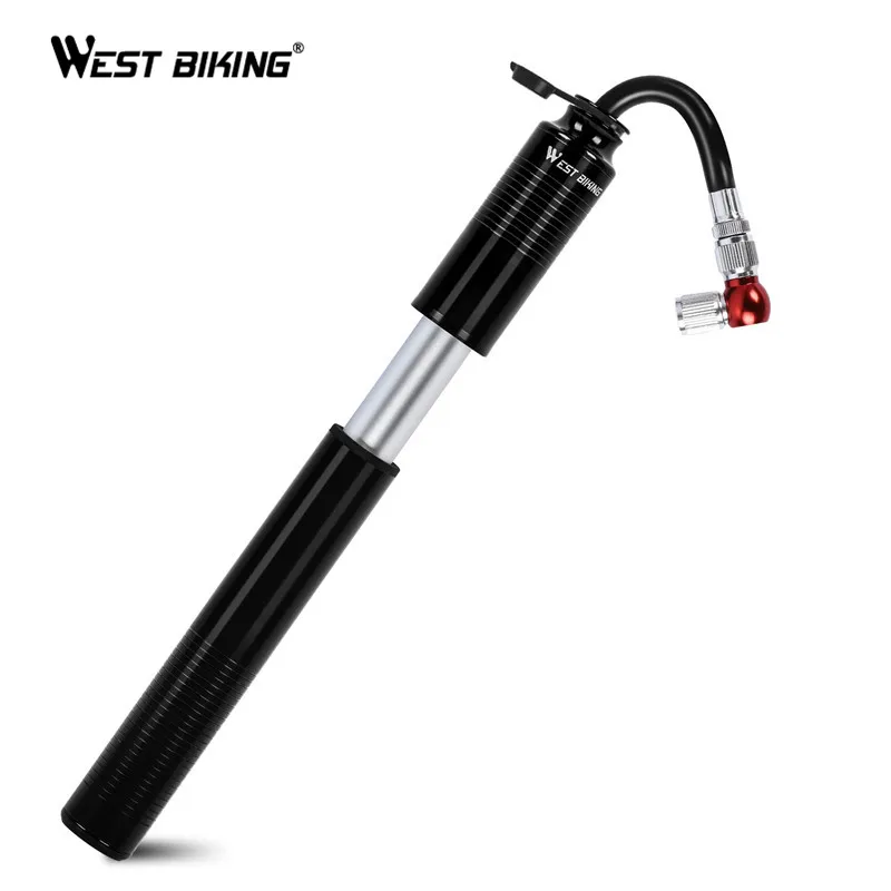 Велосипедный насос высокого давления портативный мини для шин с ручкой