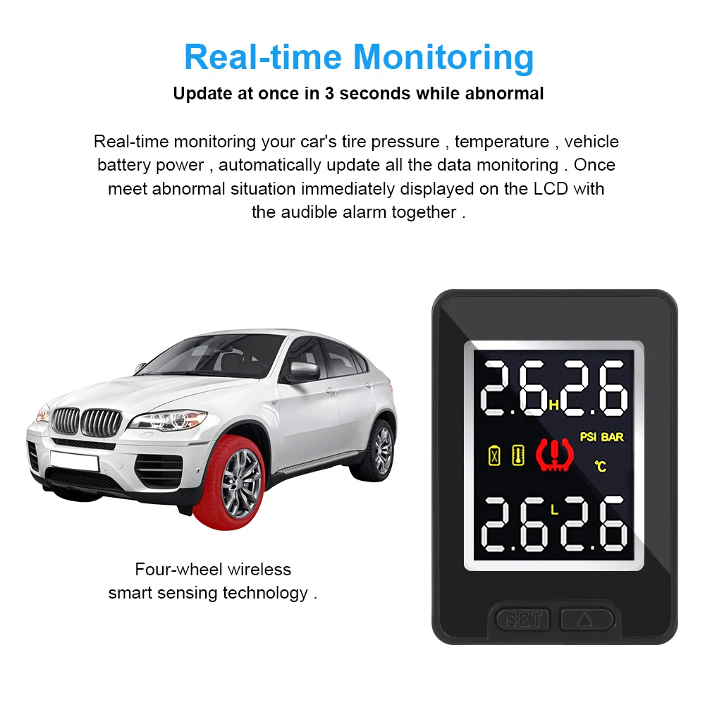 Для Toyota Mitsubishi Outlander автомобильный TPMS датчик цифровая Встроенная система контроля