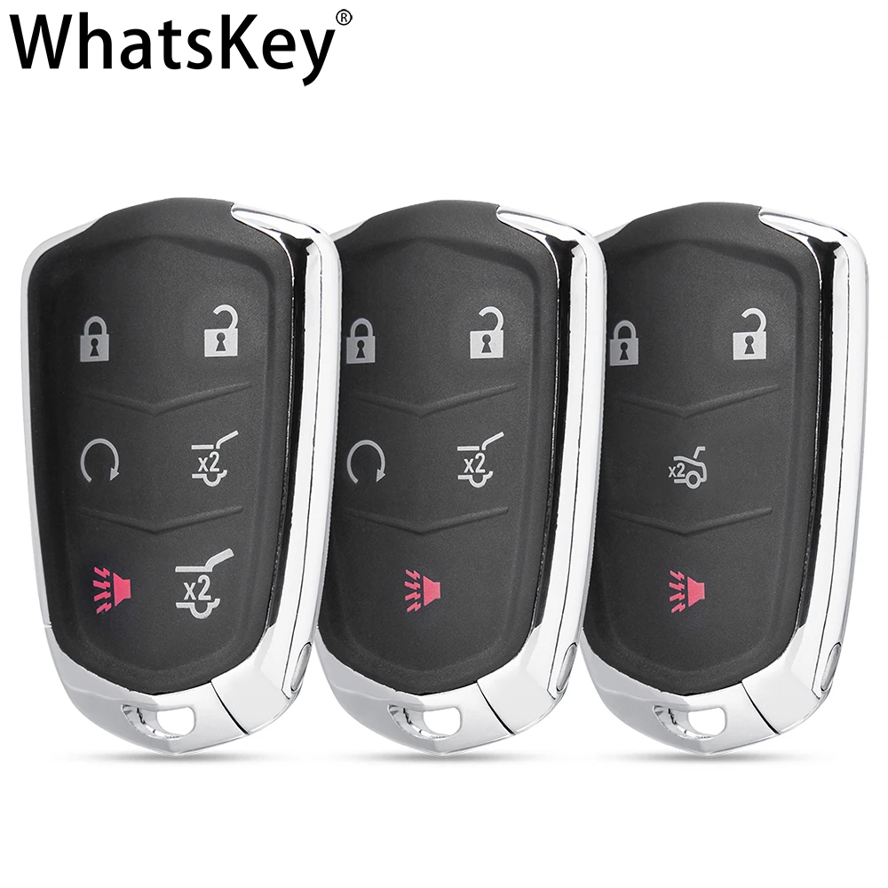 Replacement Smart Remote Key Shell For Cadillac Escalade XTS CTS CT6 ATS ESV SRX 2017 2018 2019 Car Key Fob Case With Blade
