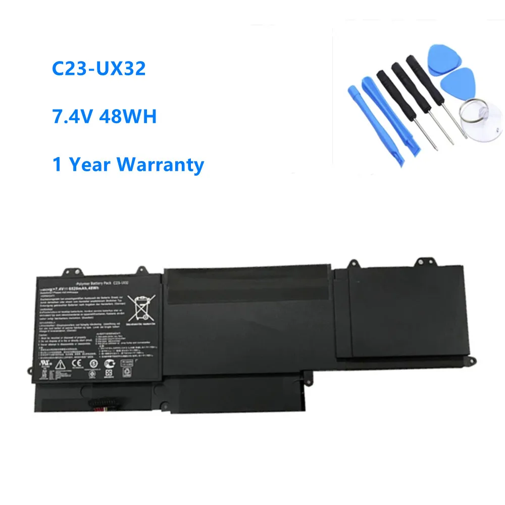 Аккумулятор для ноутбука ASUS VivoBook U38N UX32 UX32VD UX32A Zenbook Battery C23 7 4 V 48WH|Аккумуляторы