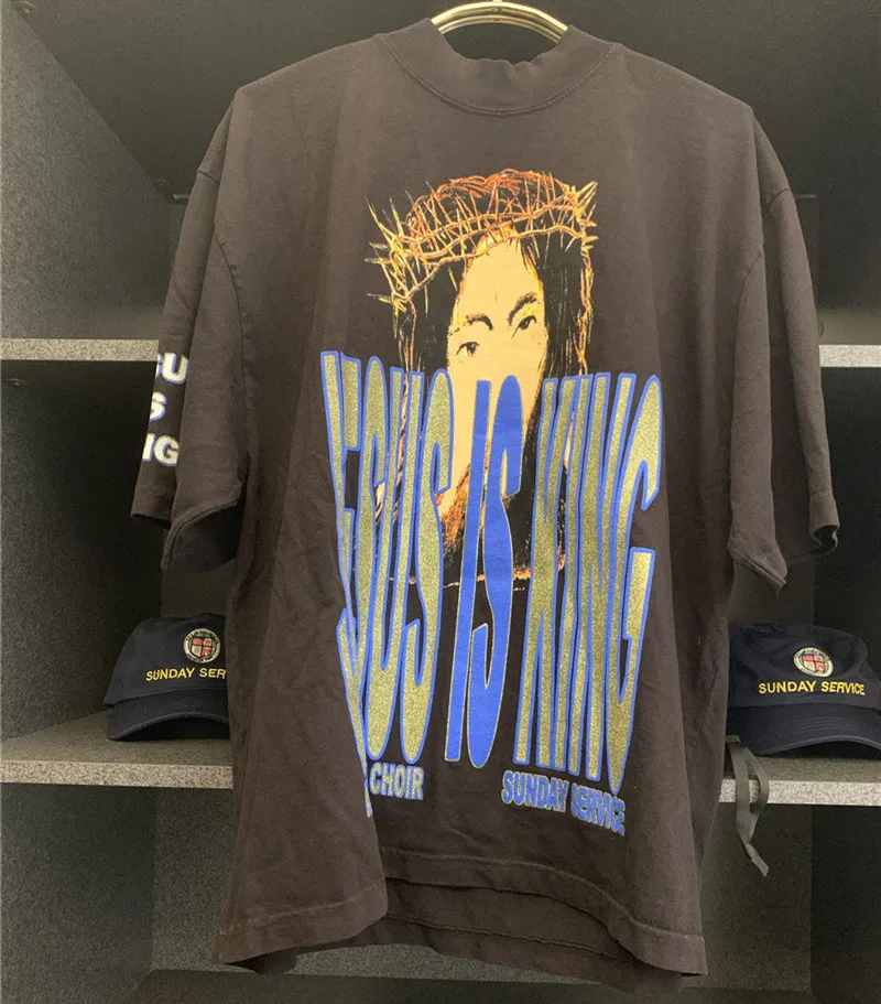 Футболка из пенопласта 3D оверсайз AWGE с изображением Иисуса короля футболка Trust God